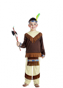 Fato de Apache indiano para criança