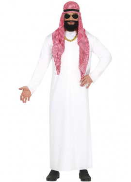 Fato de xeque árabe para homem