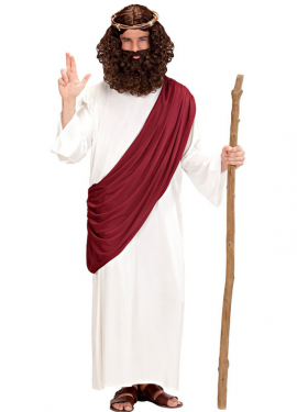 Fato Jesus Messias ou Profeta Masculino com Bengala