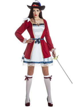 Lady Musketeer costume for women