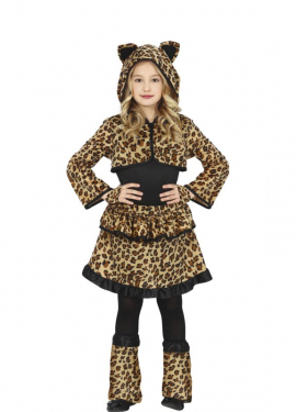 Fantasia de leopardo para menina