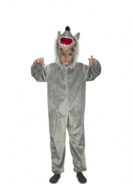 Fato de lobo cinzento para crianças