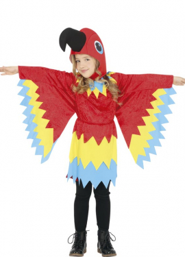 Red Parrot Costume for Girl