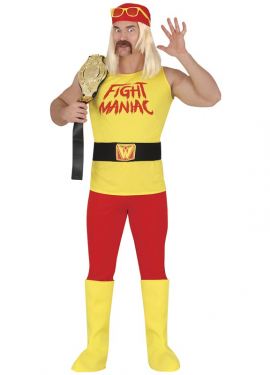 Yellow Wrestling Costume for Men