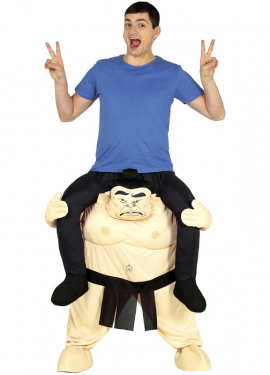 Sumo Wrestler Costume on Shoulders for Adults