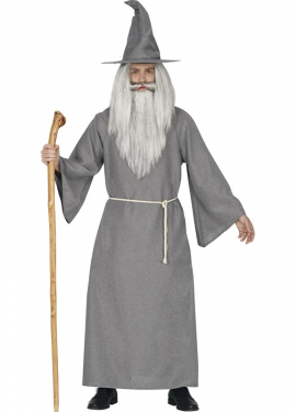 Gray wizard costume for men