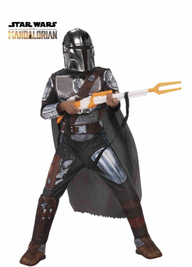 Mandalorian Silver Premium Costume for Boys