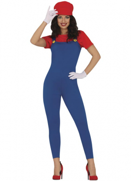 Red Train Driver Costume for Women