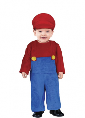 Fato de maquinista de comboio vermelho para criança e bebé