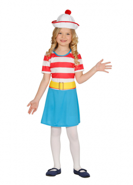 Fato de alpinista às riscas para menina