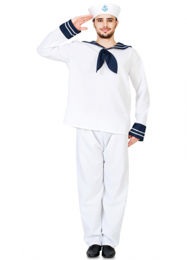 Fato clássico de marinheiro para homem