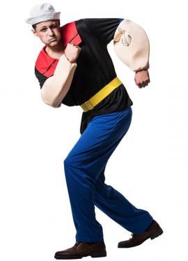 Fato de marinheiro forçado para homem