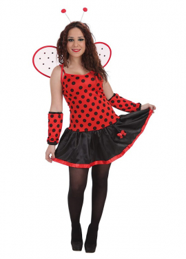 Ladybug Costume with Bow for Women