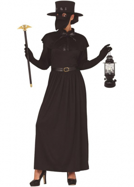 Fato de Doutor da Peste para mulher