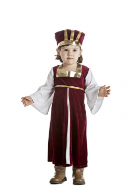 Fato medieval para menina e bebê
