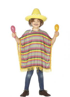 Striped Mexican costume for children