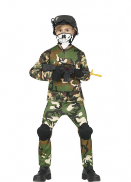 Fato militar de elite infantil