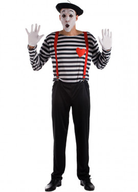 Fato de mímico para homem