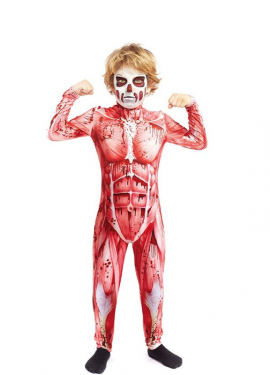 Anatomical Model with Muscles Costume for children and adolescents