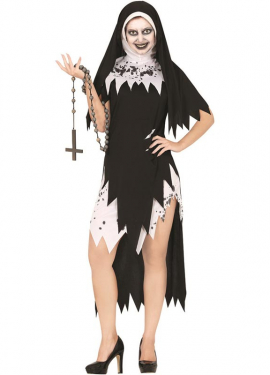 Fato de freira maldita para mulher