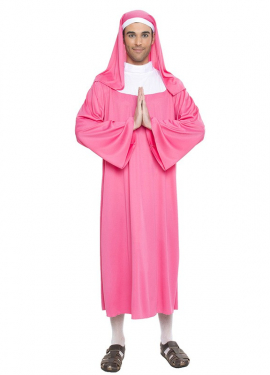 Fato de freira rosa para homem