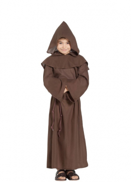Fato de monge com capuz para crianças