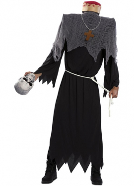 Fato de monge decapitado para homem