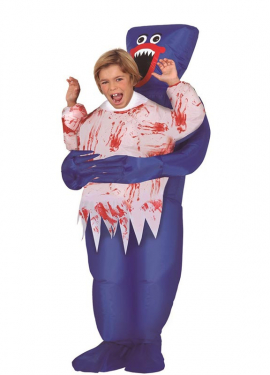 Fato de Monstro Abraço azul insuflável ou insuflável para criança