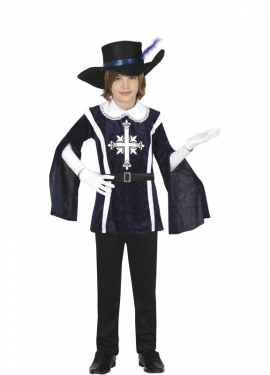 Elegant Blue Musketeer Costume for Boys