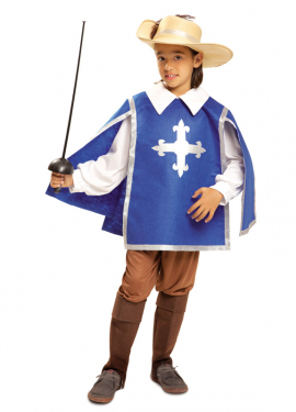 Blue Musketeer costume for boys