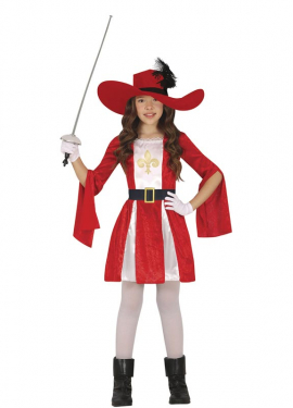 Red Musketeer costume for children