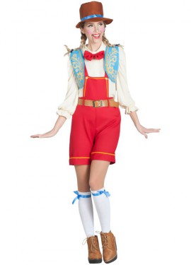 Fato de boneca de madeira para mulher