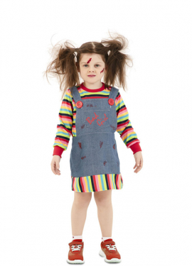 Possessed Doll Costume with skirt for girl