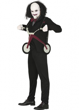 Killer Doll Costume with Tricycle for Men