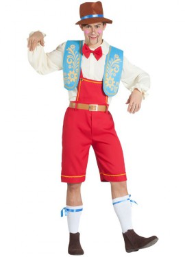 Fato de boneca de madeira para homem