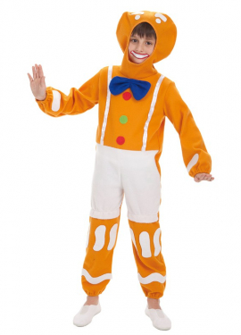 Fato de boneco de gengibre para menino