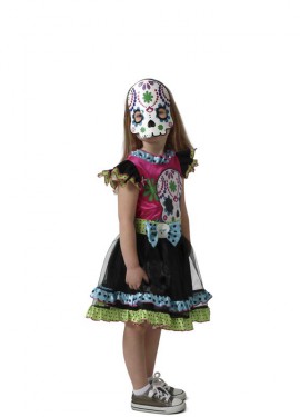 Pretty Girl Day of the Dead Costume for girls
