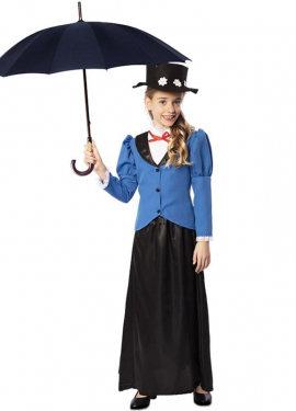 Fato de babá vitoriana para menina