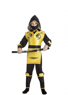 Fato de Ninja amarelo para menino