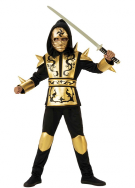 Fato de Golden Dragon Ninja para menino