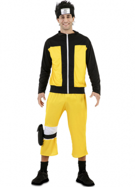 Fato de ninja de anime Hokage masculino