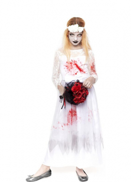 Bloody Corpse Bride Costume for Girl
