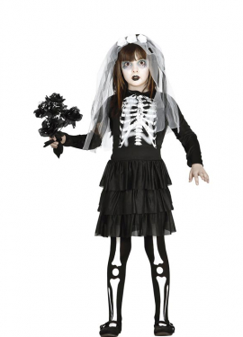 Skeleton Bride Costume for Girl