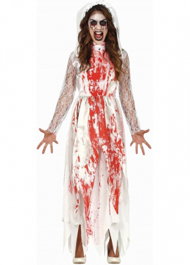 Fato de Noiva sangrenta para mulher