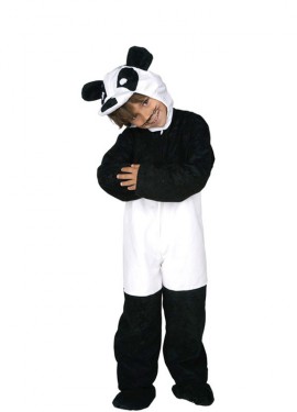 Fato de urso panda para crianças