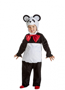 Fato de urso panda para crianças