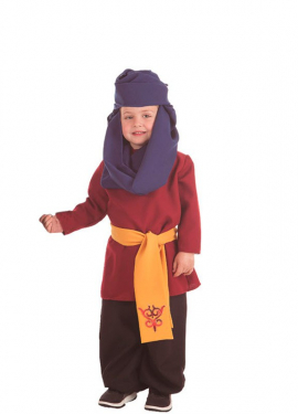 Page Traje com faixa de ocre para crianças