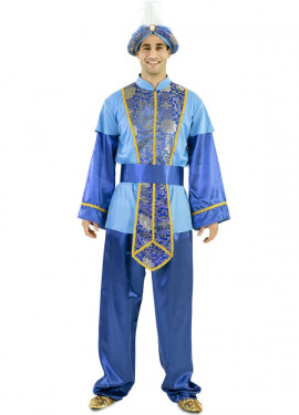 Fato de Página Azul Real para Homem