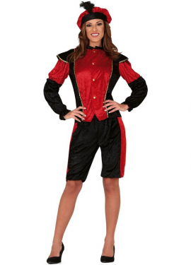 Fato de Red Royal Page para mulher