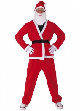 Fato de Papai Noel clássico para homem